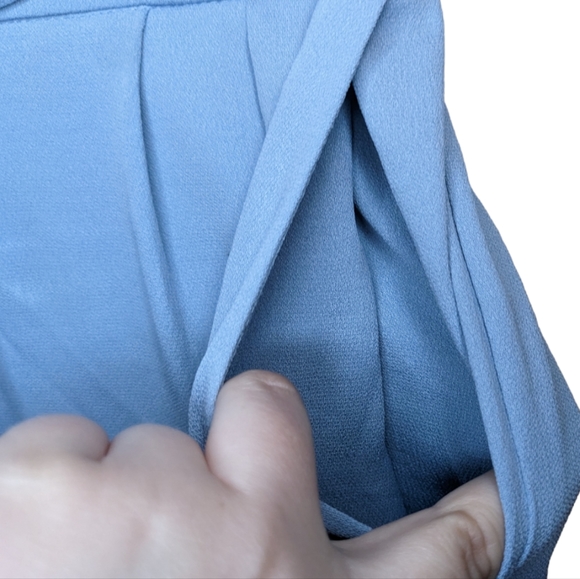 Zara Basics Women's Tie-Waist Lightweight Blue Pants 💙 - Picture 10 of 16